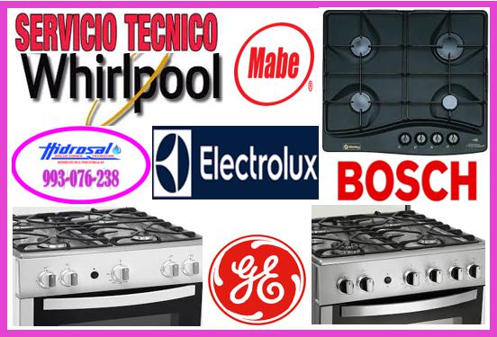 Servicio técnico de cocinas eléctricas whirlpool y