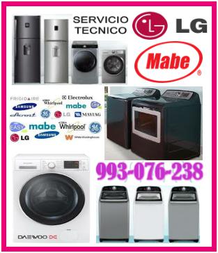 Servicio tecnio Lg reparaciones de lavadoras