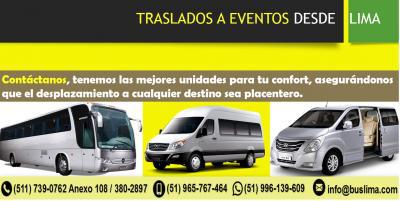 transporte privado a eventos en Lima