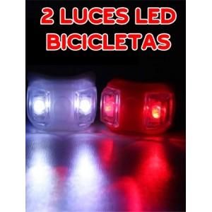 2 Luces Led De Silicona Para Bicicleta