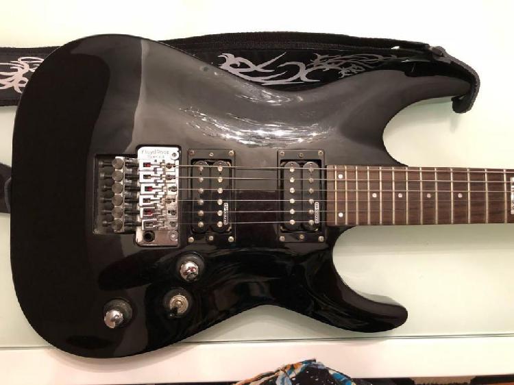 Guitarra LTD MH50 by ESP FR Black Floyd Rose