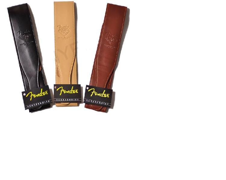 Strap Fender Cuerina 60 Aniversario Guitarra Bajo Correa New