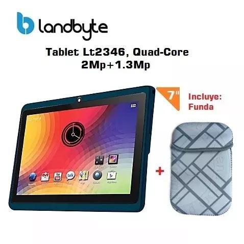 Tablet Landbyte 7pulg Lt2346, A4.4, Qc, 8gb, 2mp, 1.3mp y