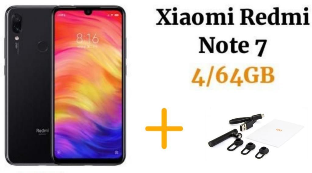 Xiaomi Redmi Note 7 64GB SELLADO Y Xiaomi Bluetooth ORIGINAL