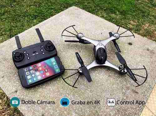 Drone Grabación 4k Doble Cámara Video En Tiempo Real