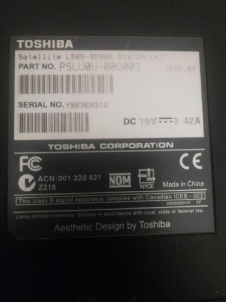 Vendo Toshiba Satélite 505 C2duo 3gbram