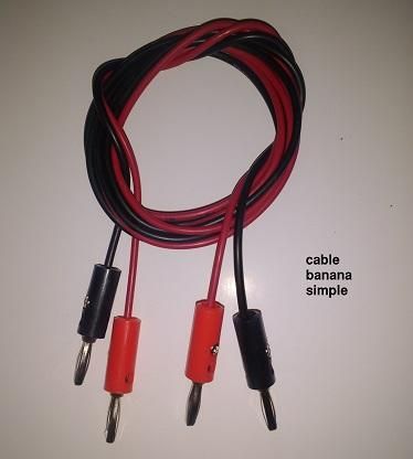 Cables Banana rojo y negro