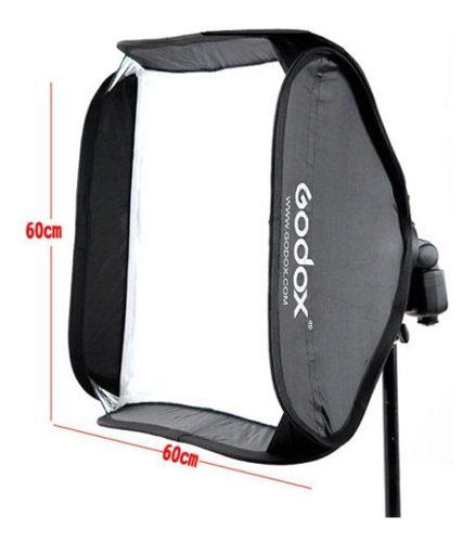 Godox Softbox 60x60 +bracket Tipo S +parante Godox 2 Metros