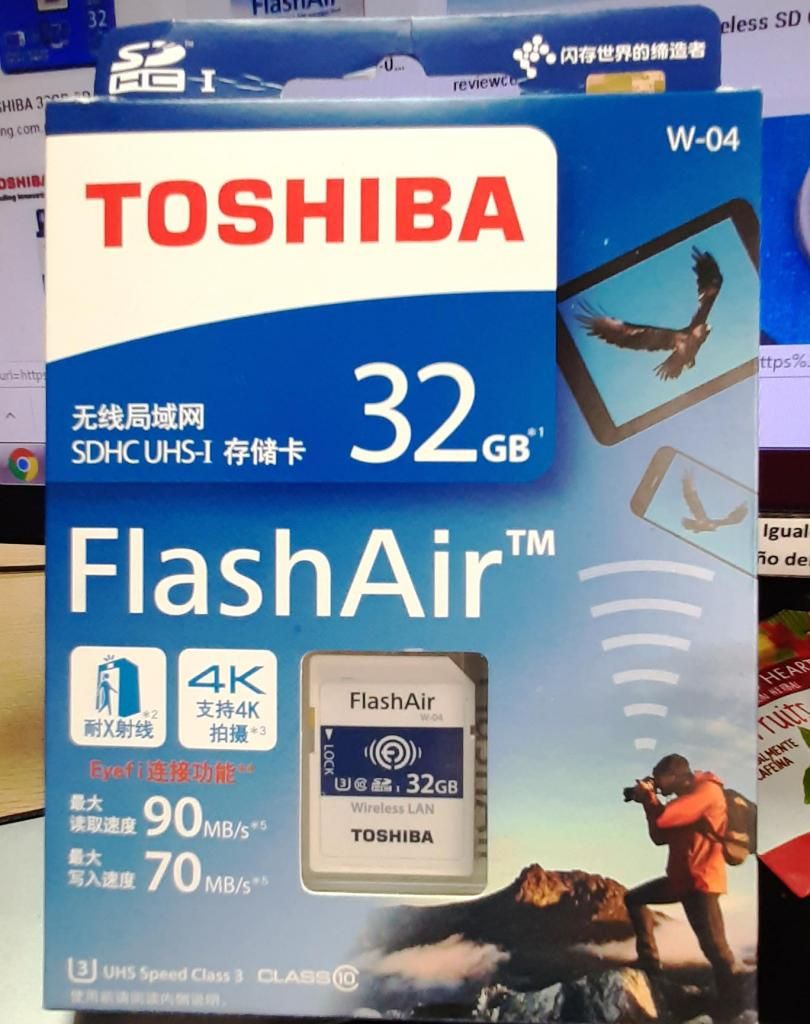 Tarjetas SD inalámbricas FlashAir W-04 WIFI