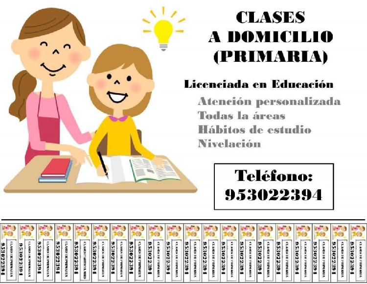 CLASES PRIMARIA PERSONALIZADAS