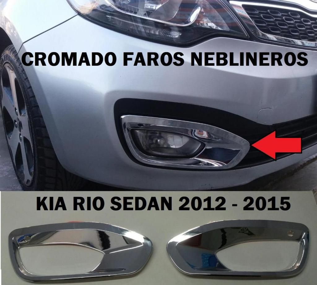 Cromados para neblineros KIA RIO