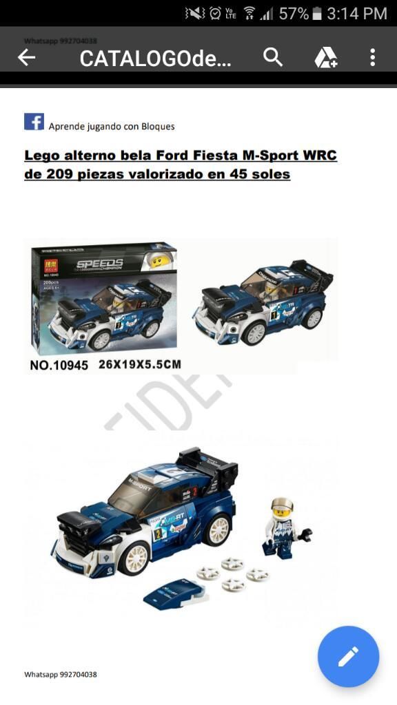 Lego Alterno Ford Bela