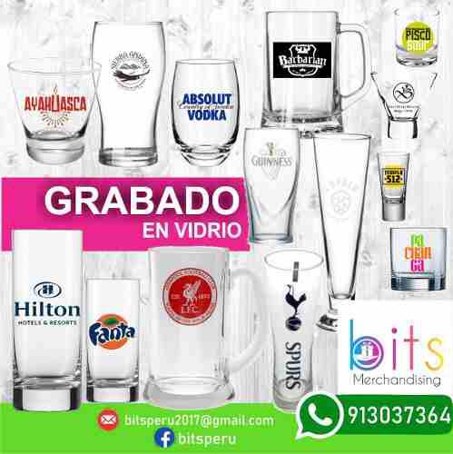 Vasos De Vidrio Con Logo Personalizado