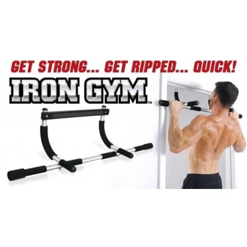 Barra de Ejercicios Iron Gym es portatil y colocar en