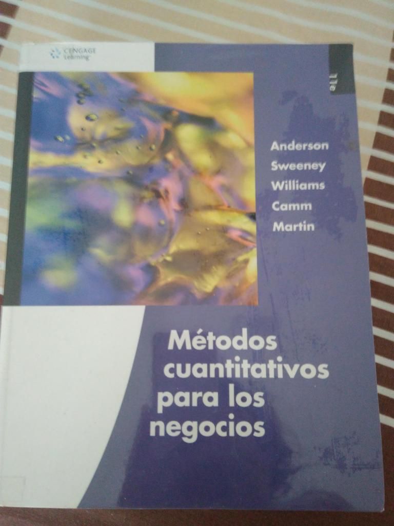 libros metodos cuantitativos para negocio,sistemas de