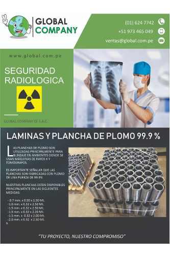 Laminas Y Planchas De Plomo 99.9%