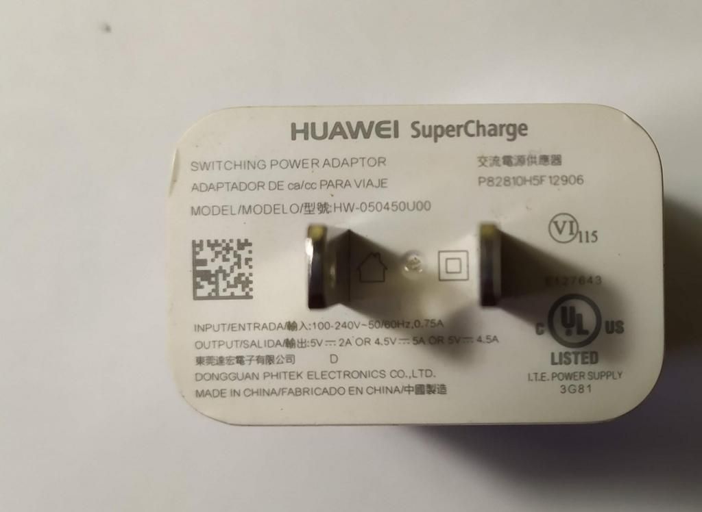 Cargador Huawei Quick charge y Super charge Original
