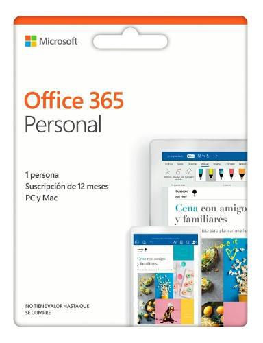 Licencia Microsoft Office 365 Personal - Annual - Original