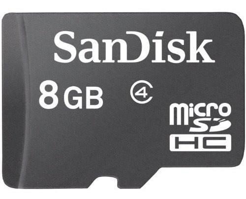 Tarjeta De Memoria Flash Sandisk - 8 Gb - Microsdhc, Negro (