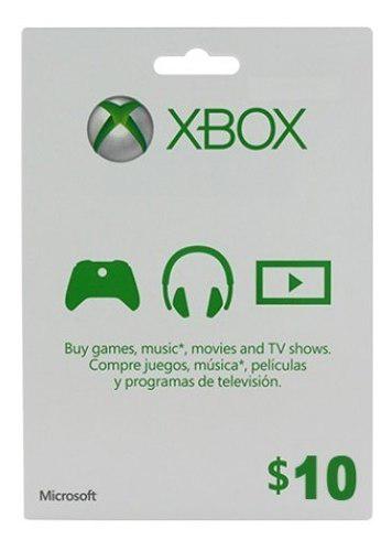 Tarjeta Xbox Live Card $10 [código Digital]