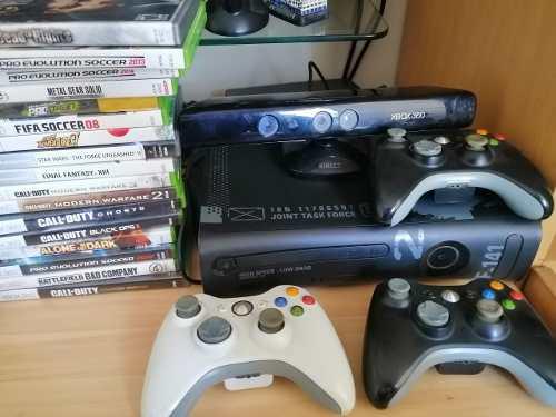 Xbox 360 Mw Edition + Kinect + 3 Mandos + Colección De