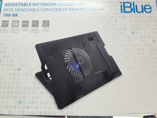 Cooler Iblue P/notebook 788bk 17 Original-caja Ajustble