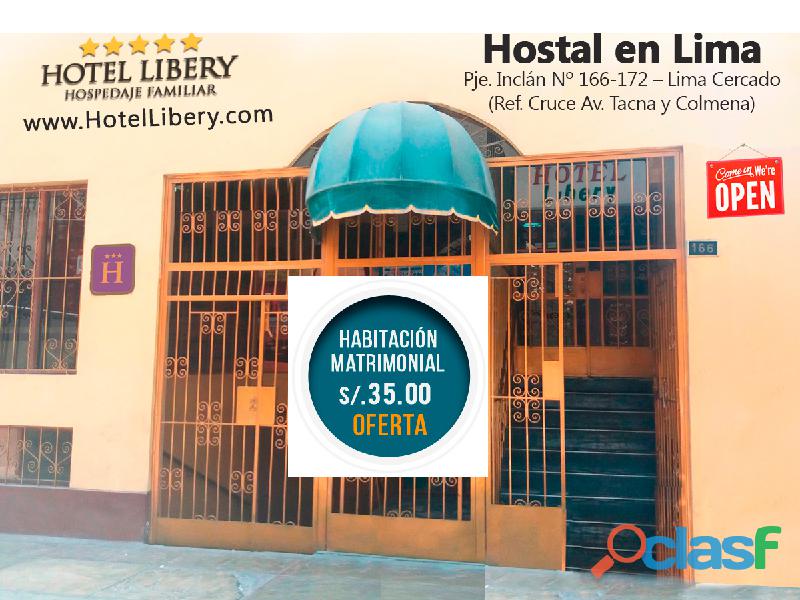 HOTEL LIBERY – ALOJAMIENTO EN LIMA