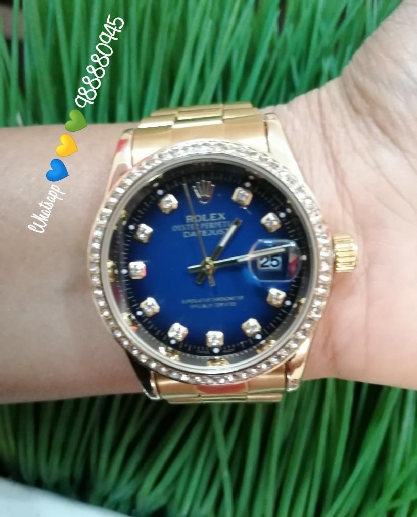 Reloj Rolex Diam. Blue Pres.