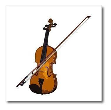 3drose Violin 6 Por 6 Pulgadas De Hierro En Papel De Transfe