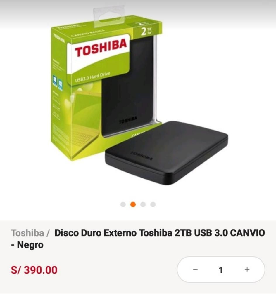 Remato Disco Duro Toshiba 2tb