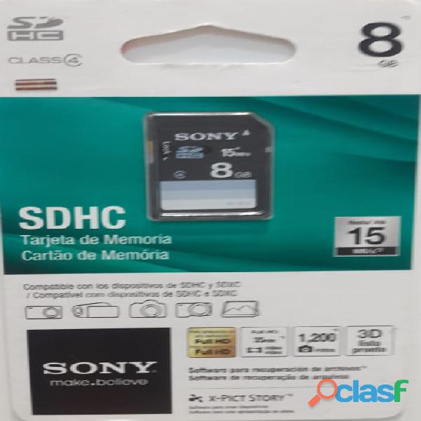 Sony SDHC 8GB Tarjeta de Memoria