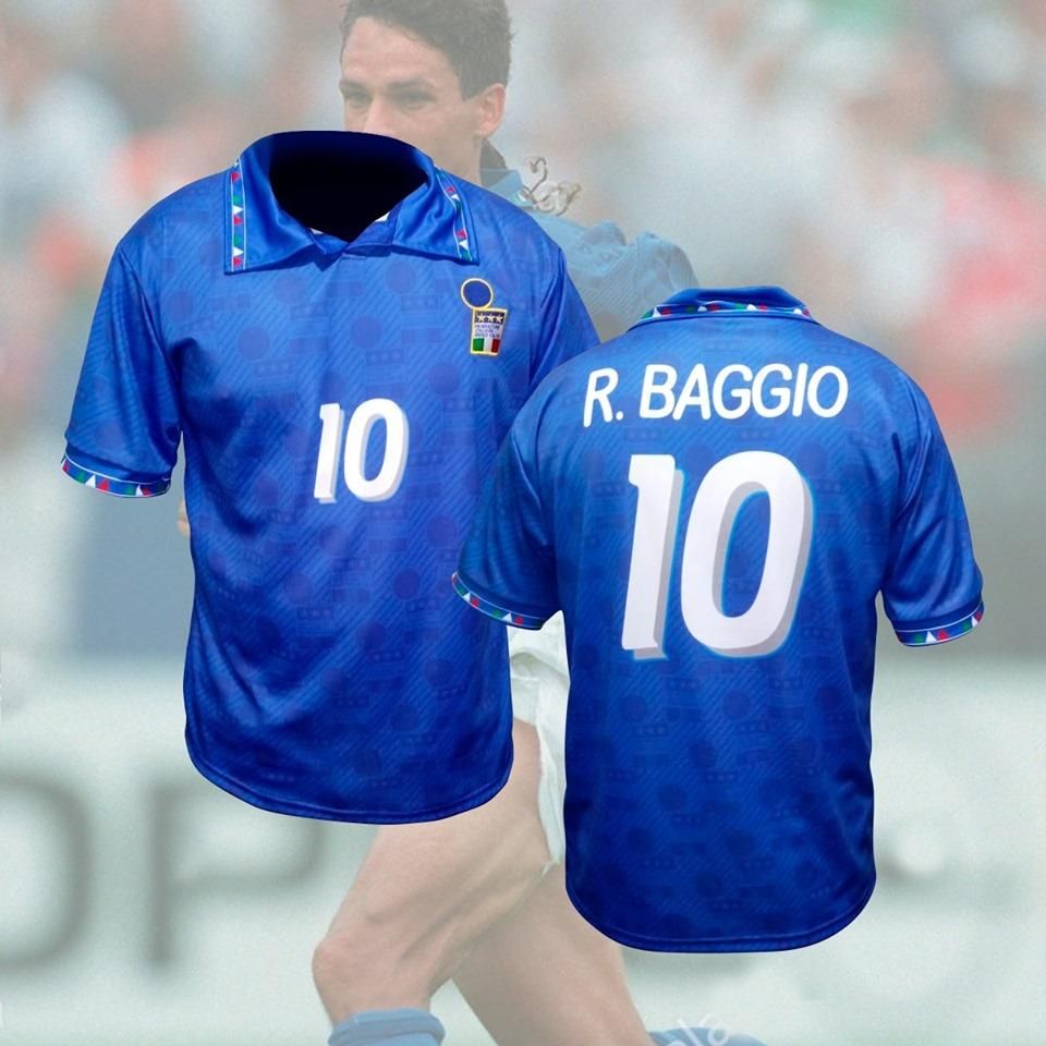 Camiseta de Futbol de Italia Baggio Mundial USA 94