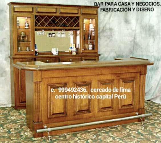 Fabricante muebles barras bar modernos clasicos, colonial