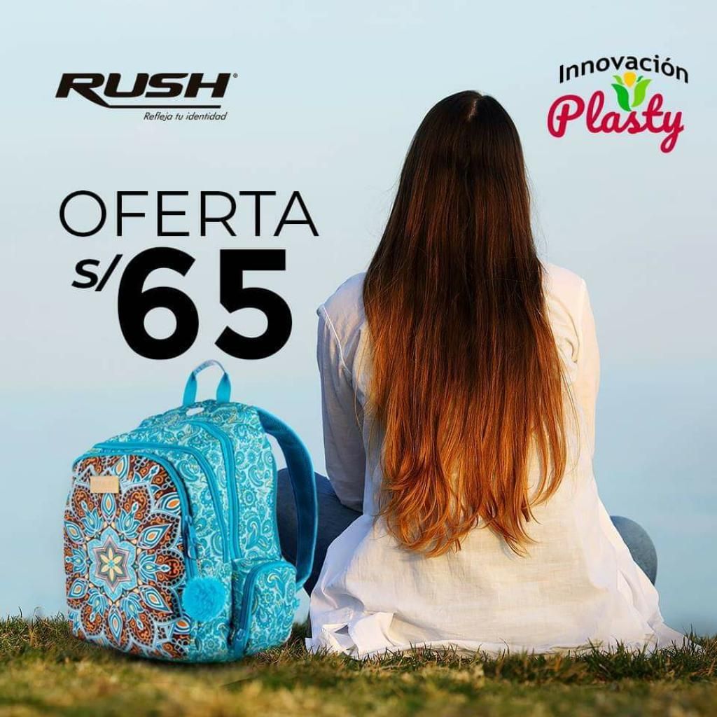 Mochila Juvenil School Marca Rush