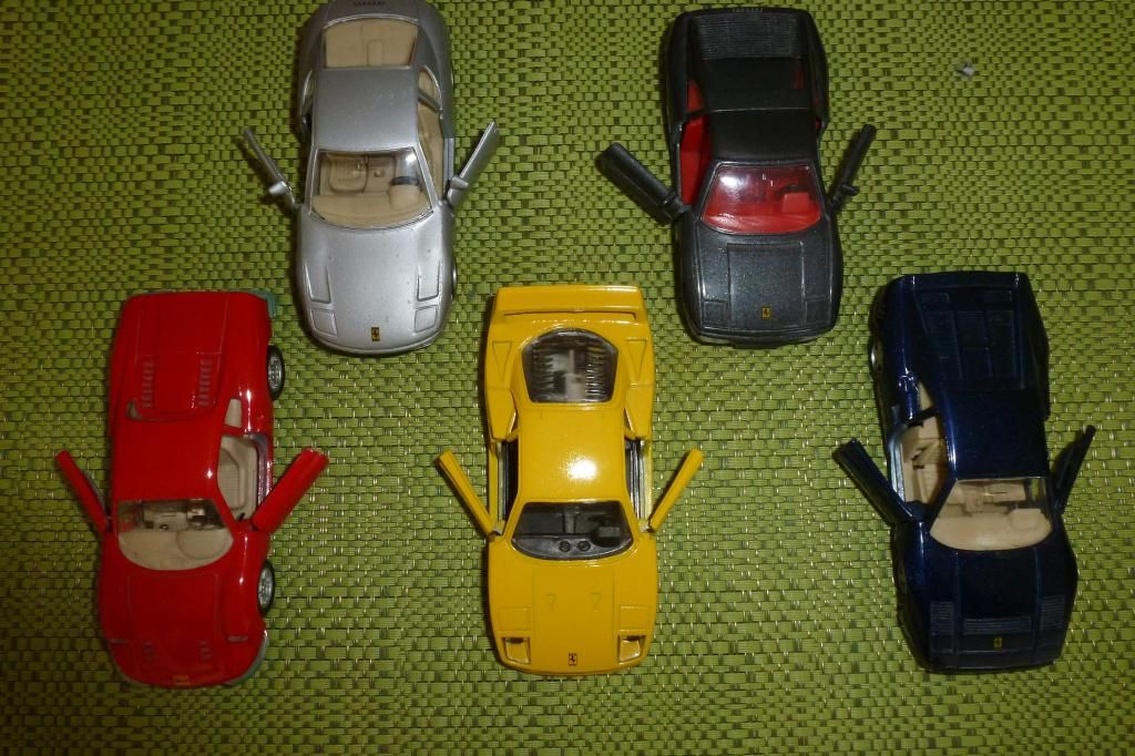 Carros de colección Ferrari a escala