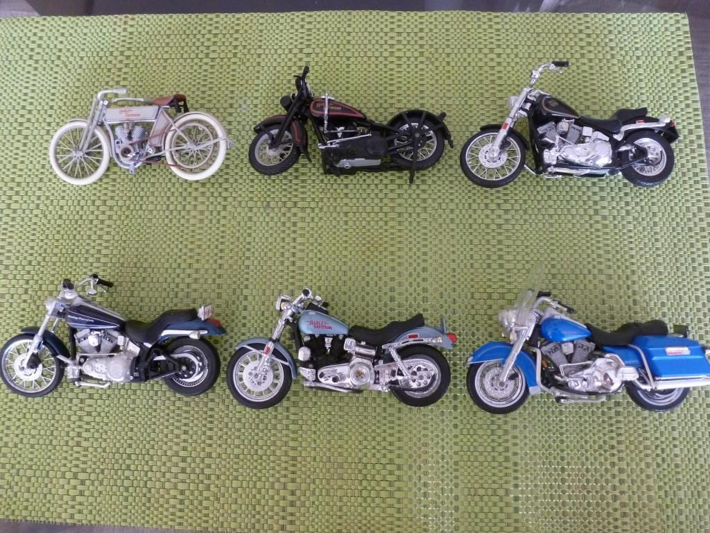 Motos de Colección No. 1 Harley Davidson a escala