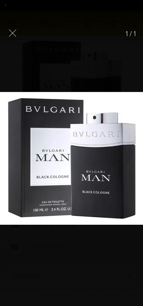 Perfume Bvulgari Man Black 100 ml EDT
