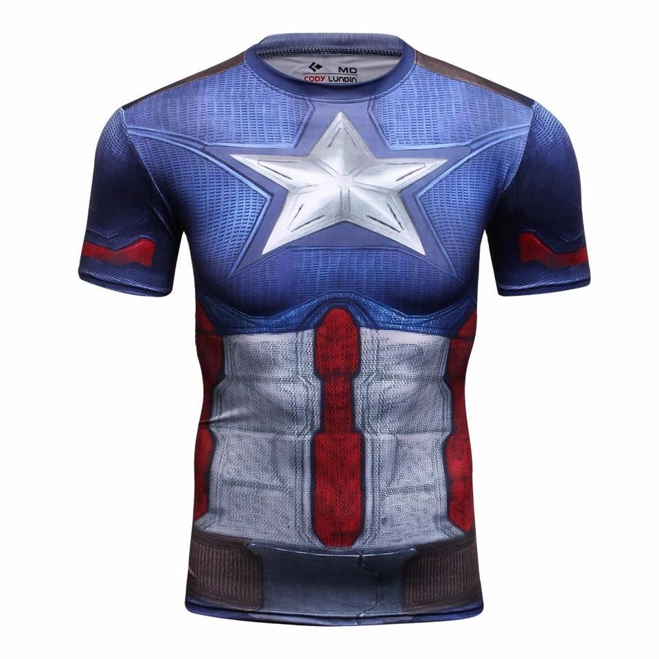 Polo Deportivo Enspandex Capitan America