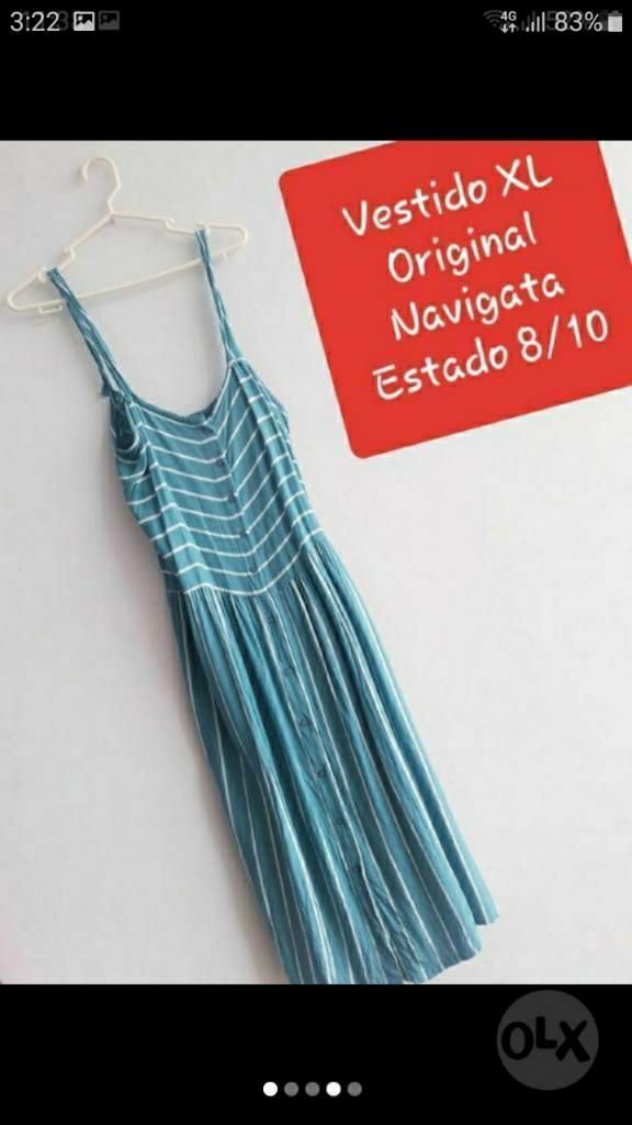 Vestido Xl Navigata Mujer Original