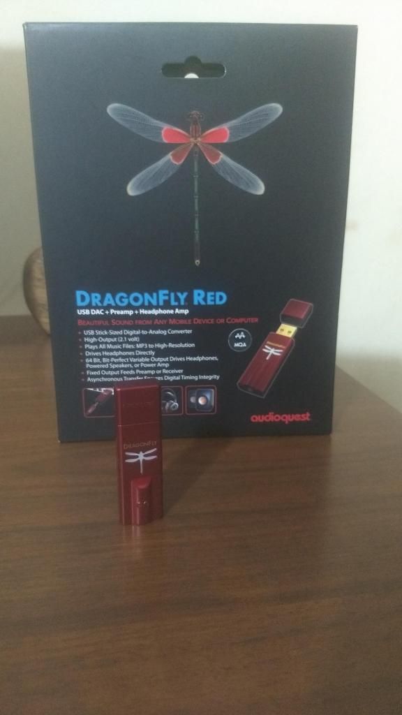 DAC-AMP AUDIOQUEST DRAGONFLY RED