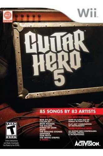 Guitar Hero 5 Nintendo Wii Game Solamente