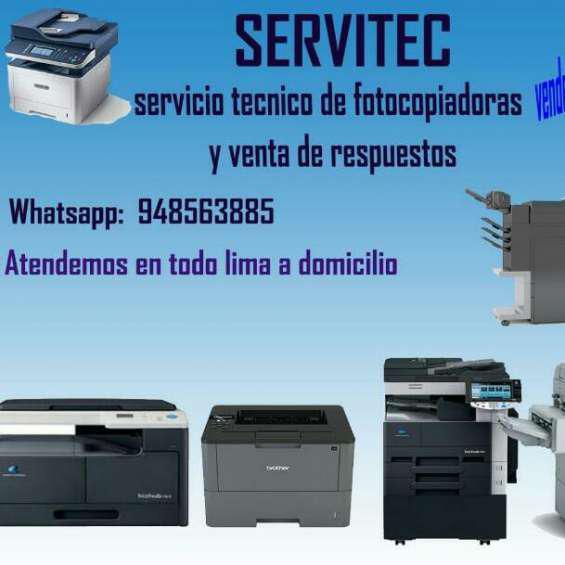 Reparacion de fotocopiadoras repuestos venta de maquinas