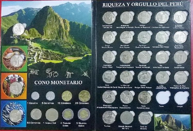 Colección de monedas orgullo del Perú