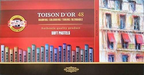 Kohinoor Toison Dor Juego De 48 Pasteles Suaves Para Artista