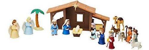 Nativity Playset For Children 19 Piezas De Bibletoys. Incluy