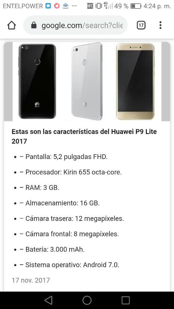 Remato Vendo Huawei P9 Lite  a 59 S