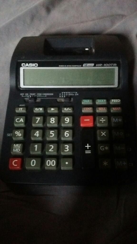 Calculadora Impresora Casio Hr-100tm
