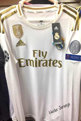 Camiseta Real Madrid Manga Larga Temporada 2019 - 2020