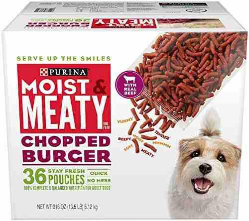 Purina Moist Y Meaty Chopped Burger Adult Comida Para Perros