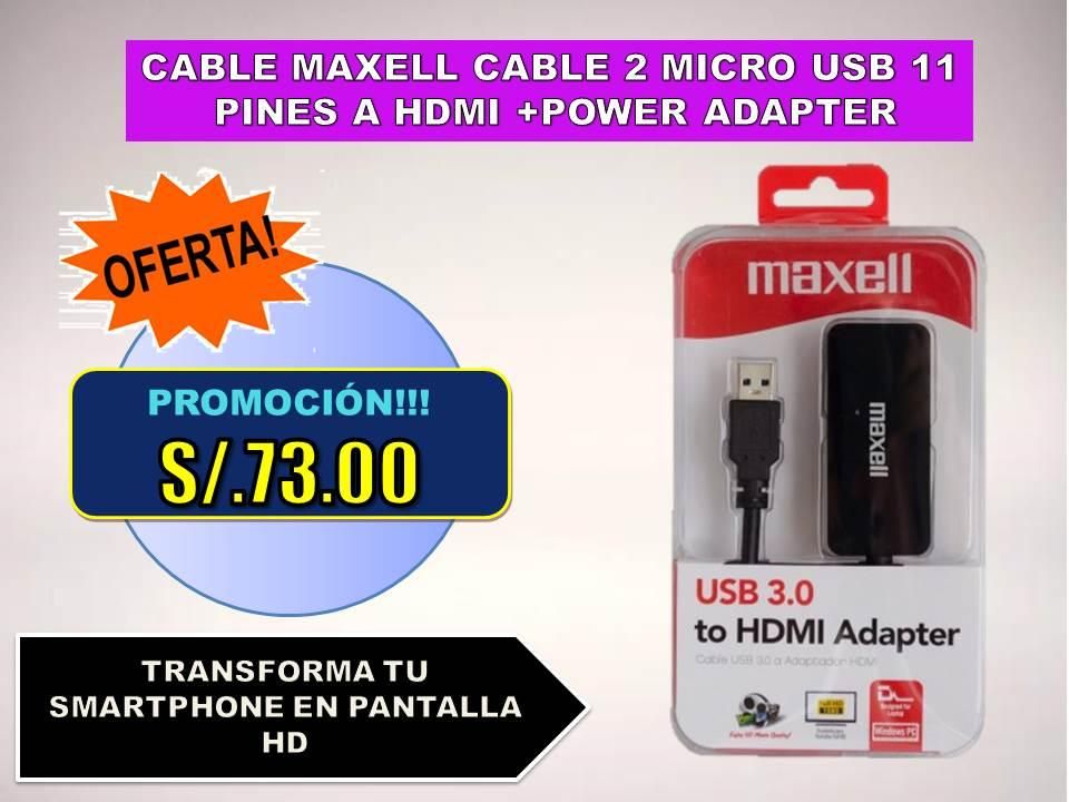 TRANSFORMA TU SMARTPHONE EN PANTALLA HD DE MICRO-USB A HDMI